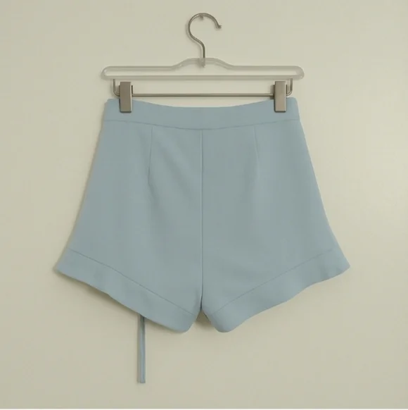 Sky Blue Women's Ruched Skorts - Picture 3 of 5